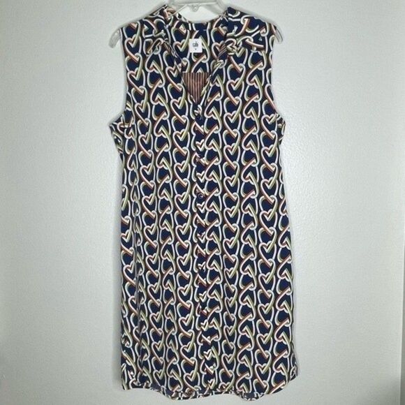 Cabi Women's Amour Interlocking Heart Chain Sheath Dress/Duster Style 5370 - Picture 2 of 12